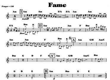 Fame sheet