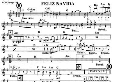 Feliz Navida sheet