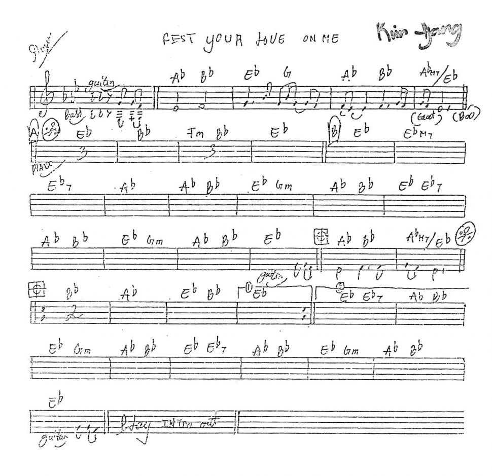 Fest Your Love On Me sheet