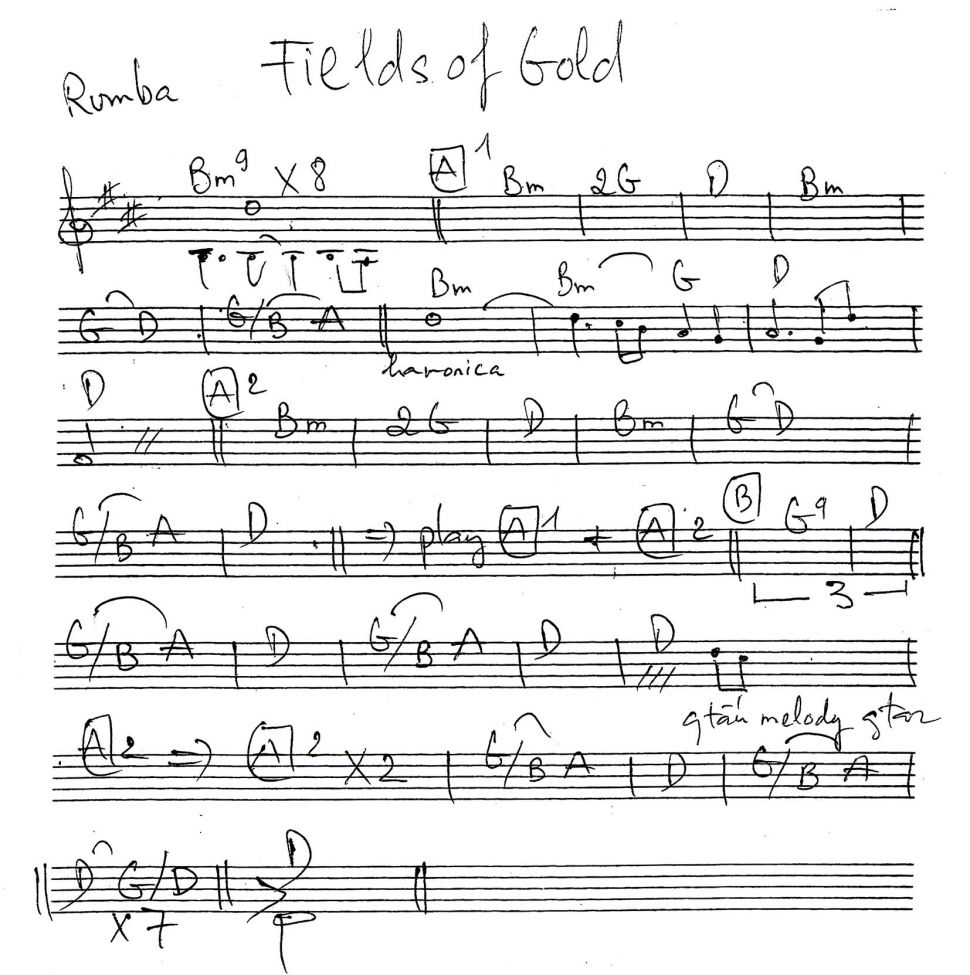 Fields Of Gold sheet