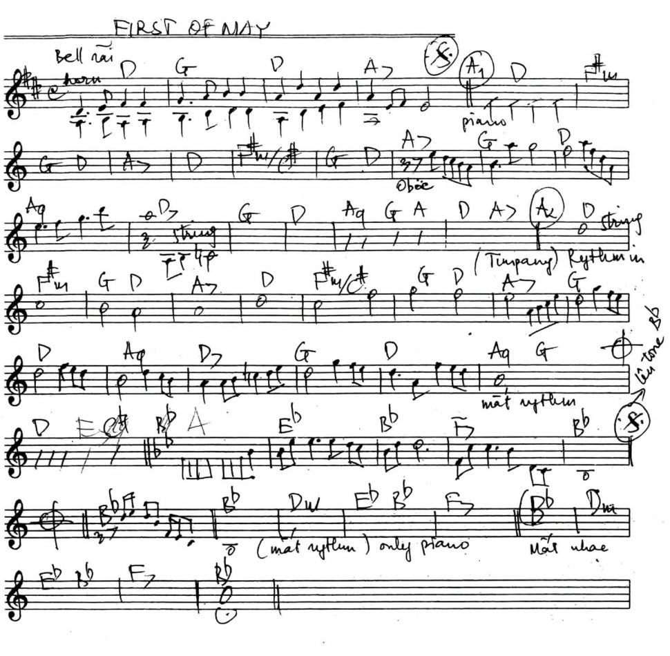 First Of May sheet