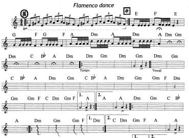 Flamenco Dance sheet