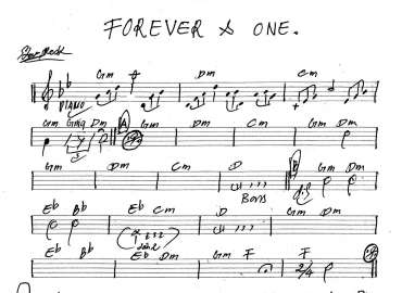Forever And One sheet