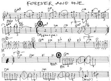 Forever And One sheet