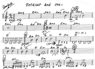 Forever And One sheet