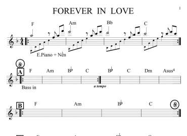 Forever In Love sheet