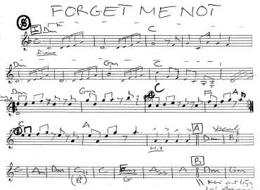 Forget Me Not sheet