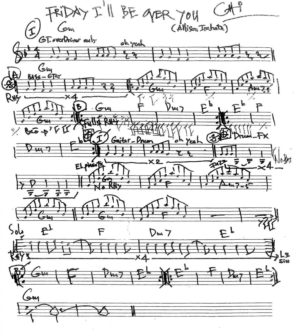 Friday I'll Be Get You sheet