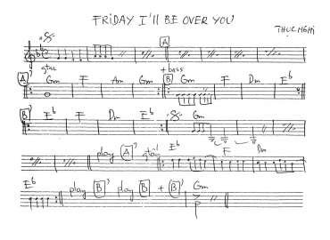 Friday I'll Be Over You sheet