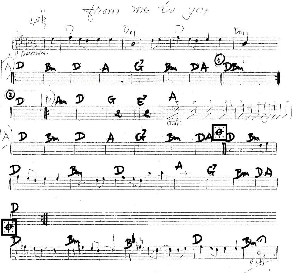 From Me To You sheet