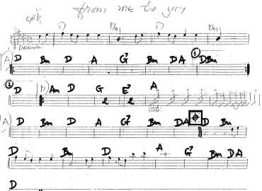 From Me To You sheet