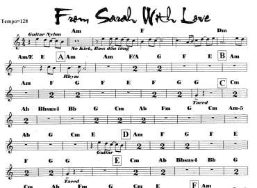 From Sarah With Love sheet