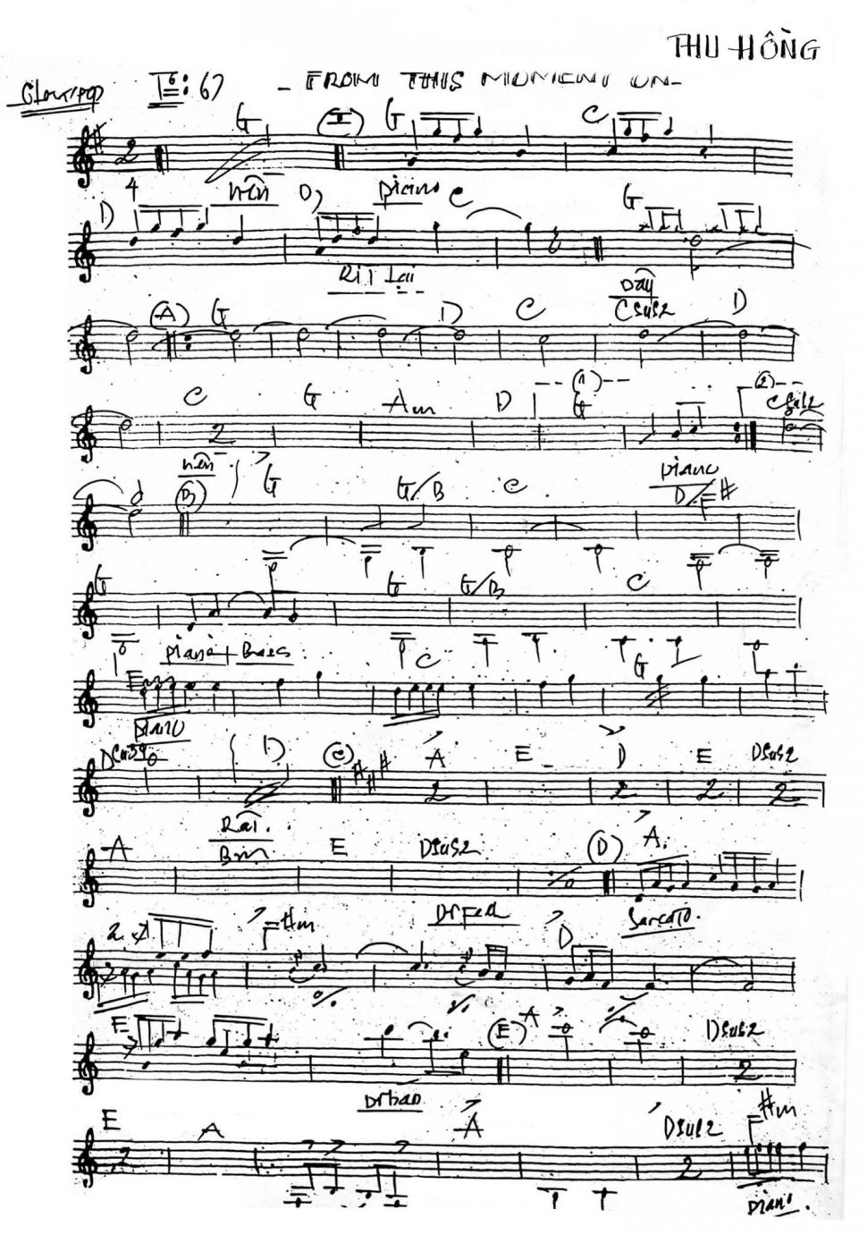 From This Moment On sheet