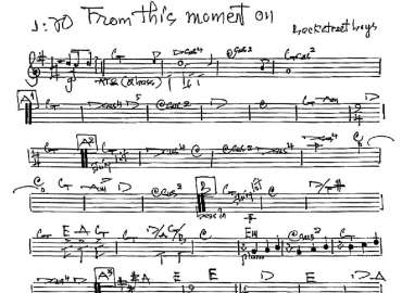 From This Moment On sheet