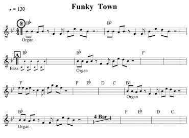 Funky Town sheet