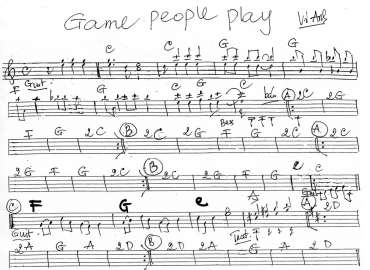 Game people play sheet