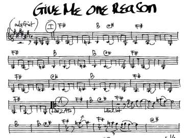 Give Me one Reason sheet