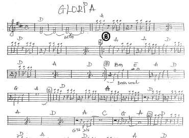 Gloria sheet
