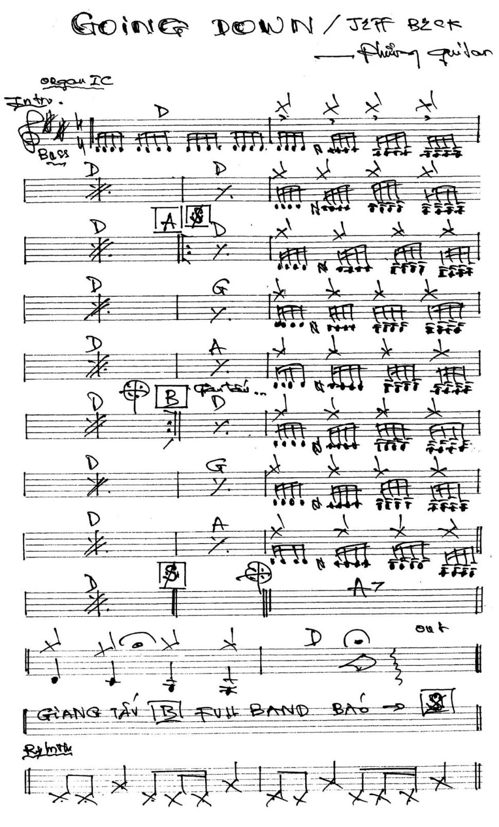 Going Down / Jzff Bzck Sheet