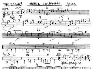 Hotel Califomia sheet