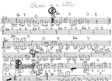 Genie in a bottte sheet