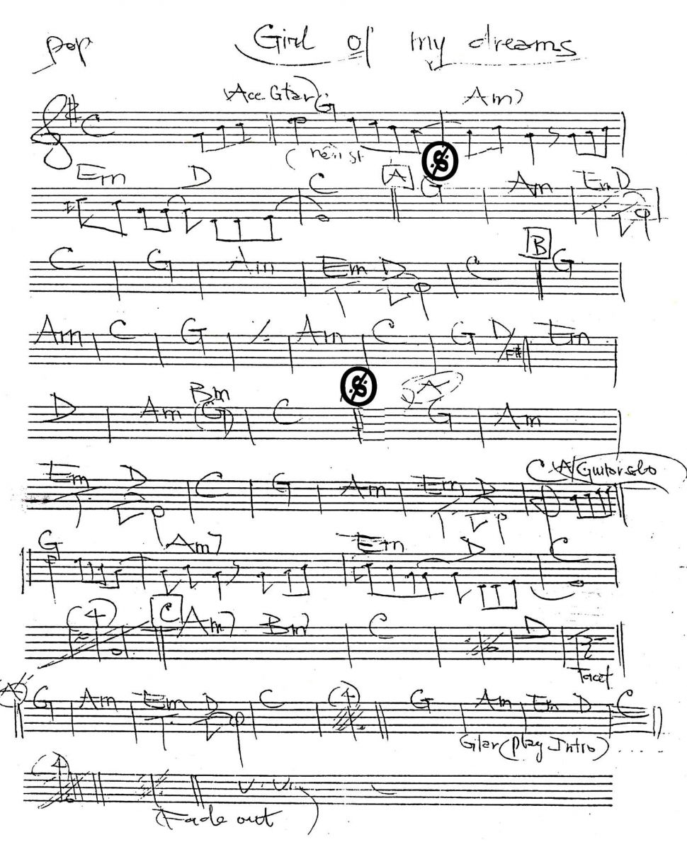 Girl Of My Dreams sheet