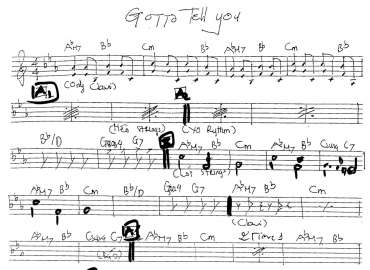 Gotto tell you sheet