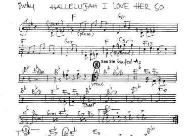 Hallelujah I Love Her So sheet