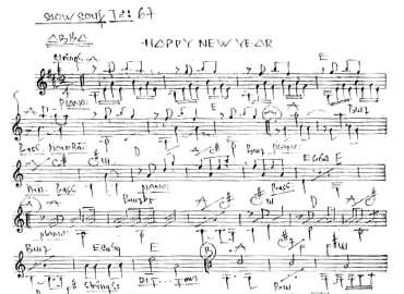 Happy New Year sheet