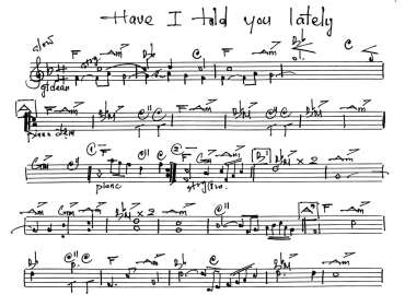 Have I Told You Lately sheet