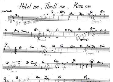 Hold Me, Thrill Me, Kiss Me sheet
