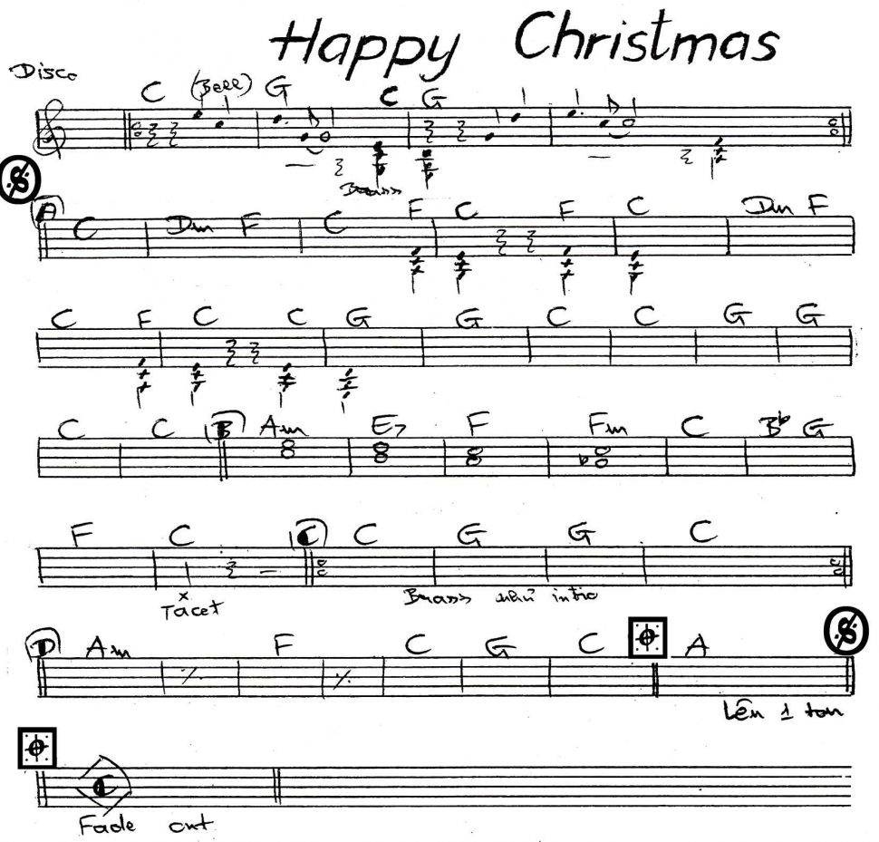 Happy Christmas sheet