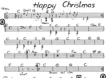 Happy Christmas sheet