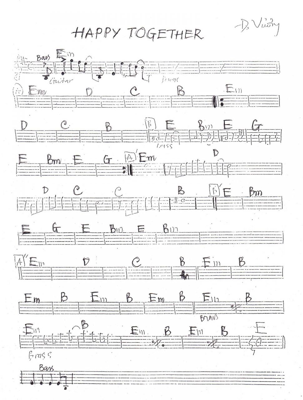 Happy Together sheet