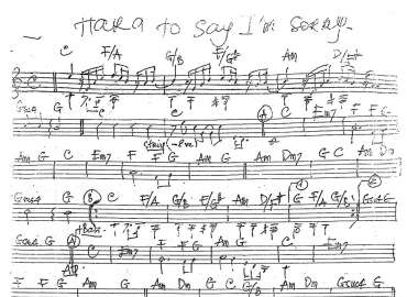 Hara To Say I'm Sorry sheet