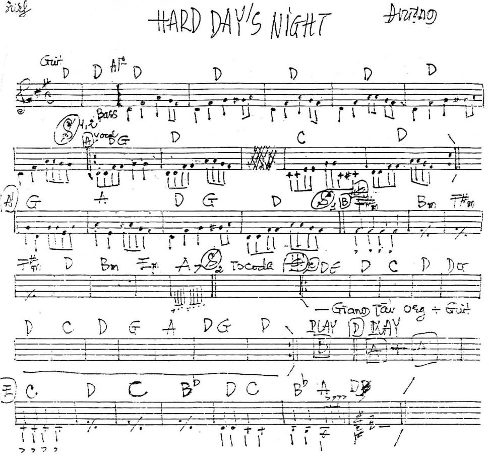 Hard Day's Night sheet