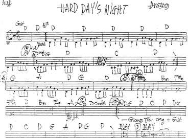 Hard Day's Night sheet
