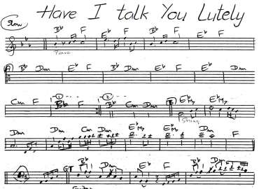 Have I Talk You Lutely sheet