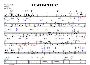 Headline 'Hello' sheet