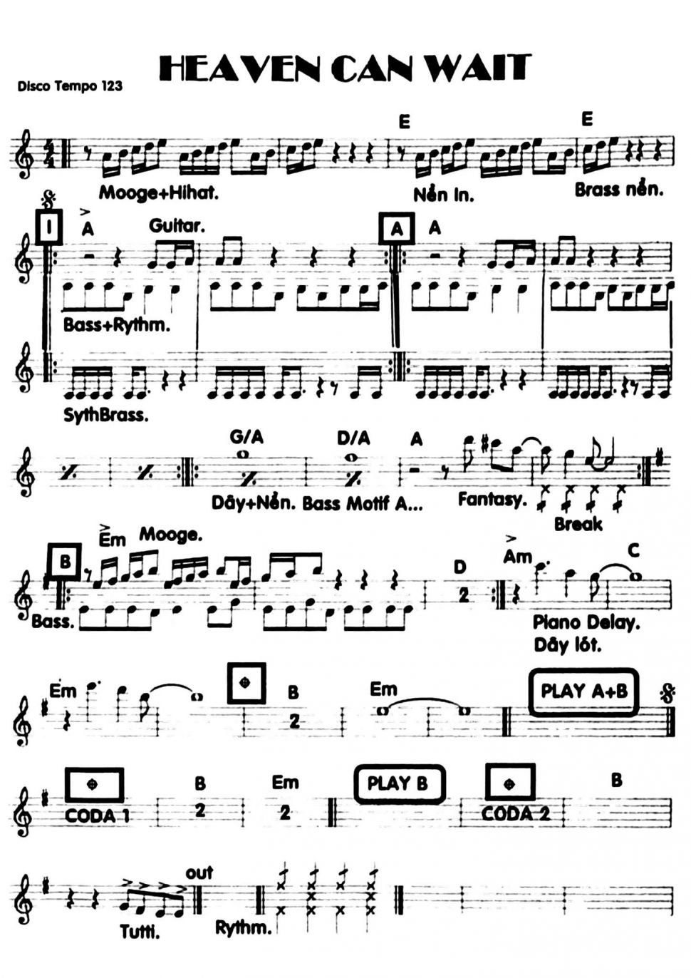 Heaven Can Wait sheet