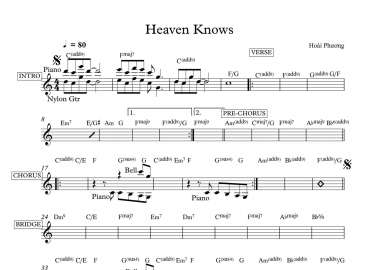 Heaven Knows sheet