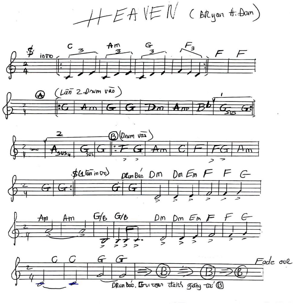Heaven sheet