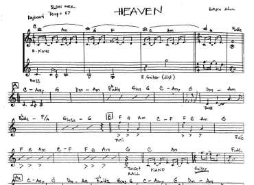 Heaven sheet