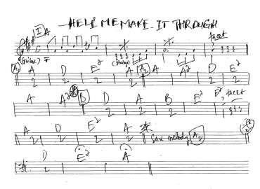 Help Me Make It Through sheet