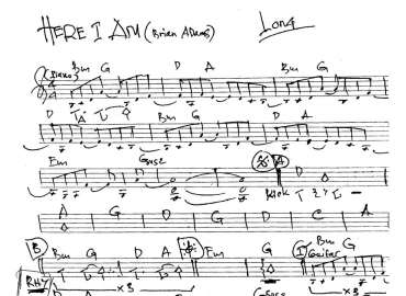 Here I Am sheet