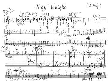 Hey Tonight sheet