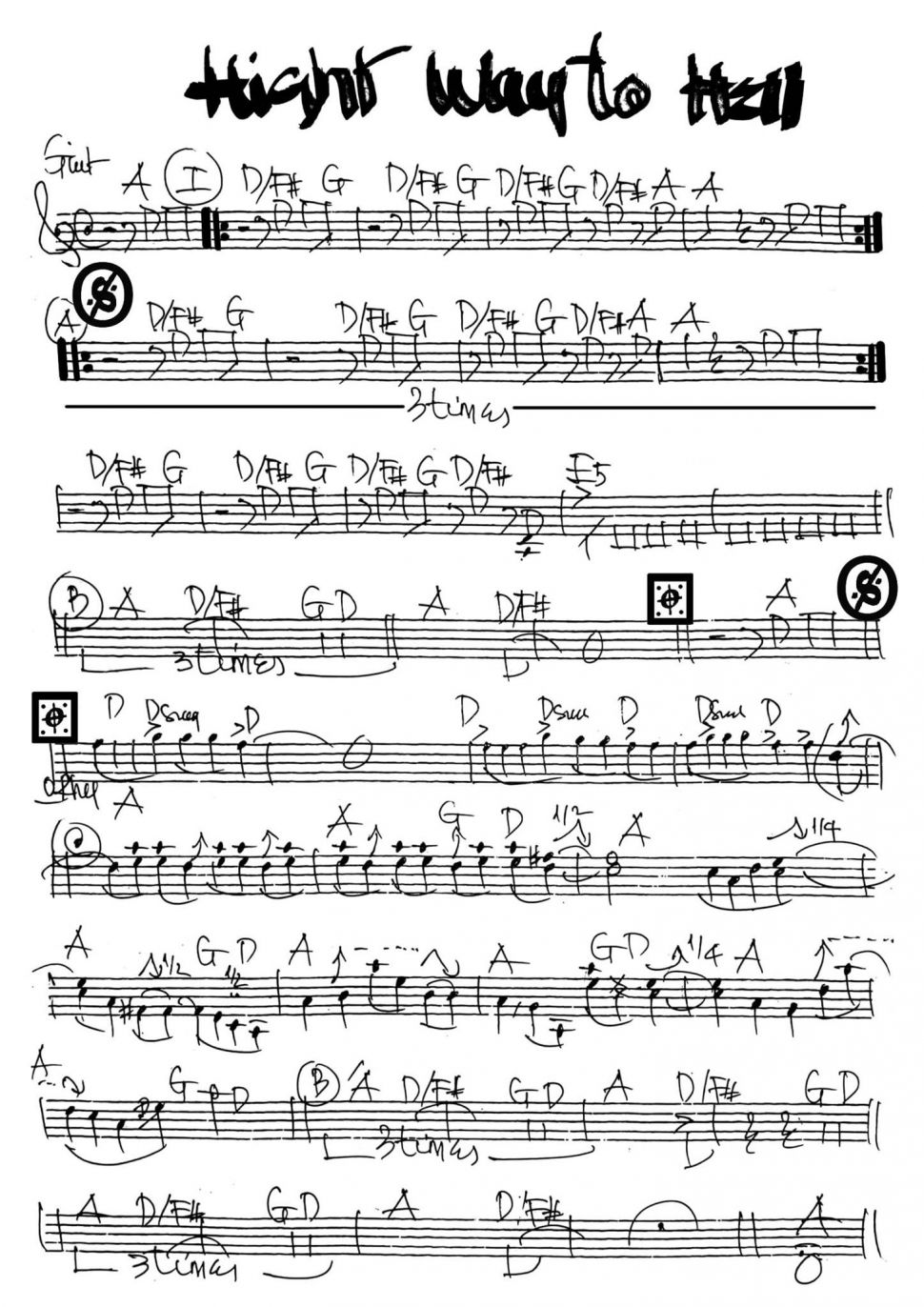 Hichic Way To Hey sheet