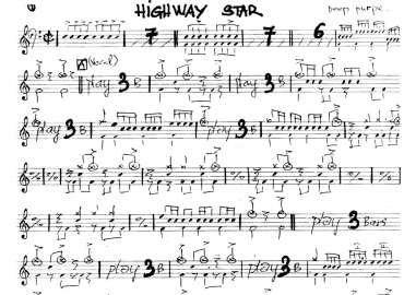Highway Star sheet