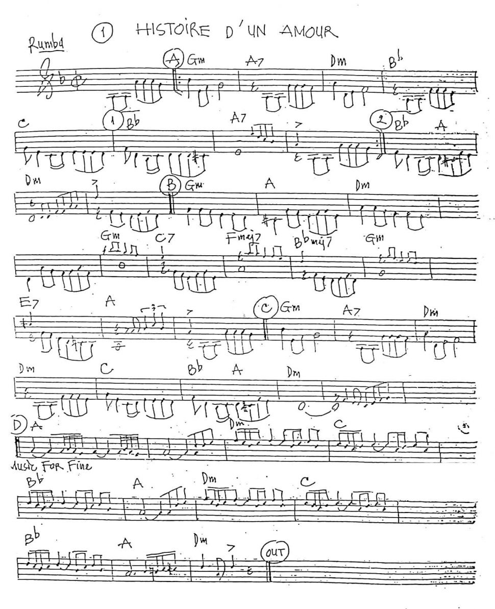 Histoire D'un Amour sheet