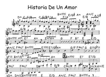 Historia De Un Amor sheet